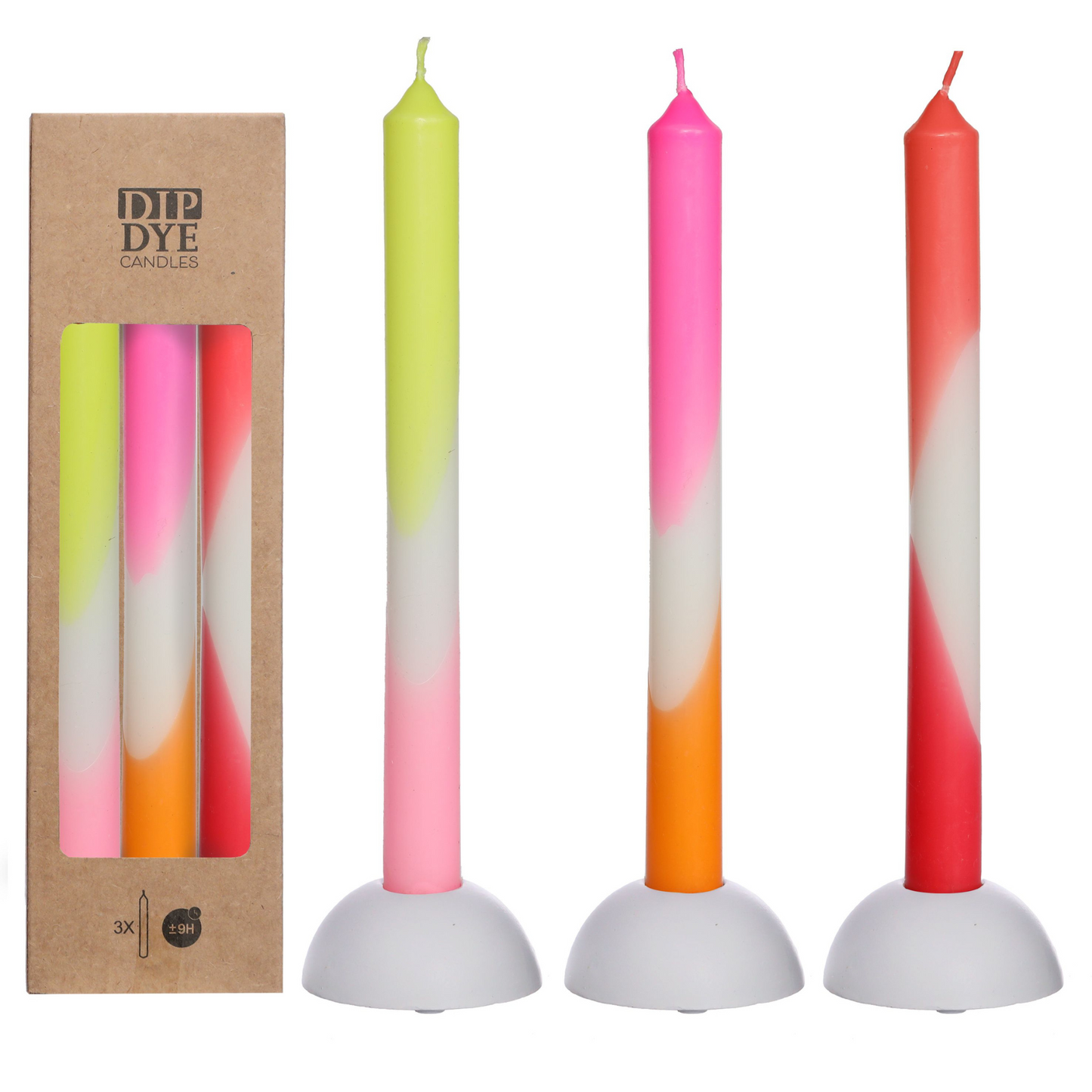 DIP DYE CANDLE SET