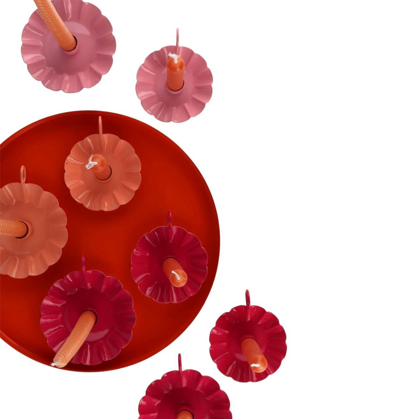 FLOWER CANDLE HOLDER SET