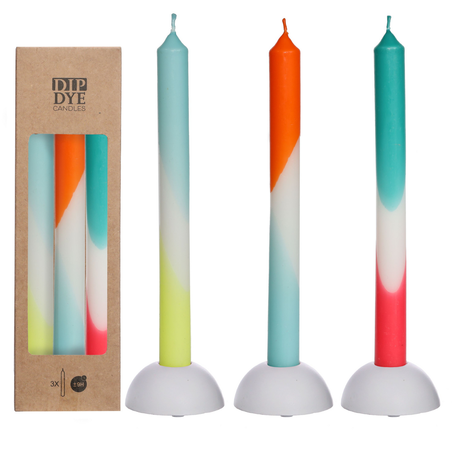 DIP DYE CANDLE SET