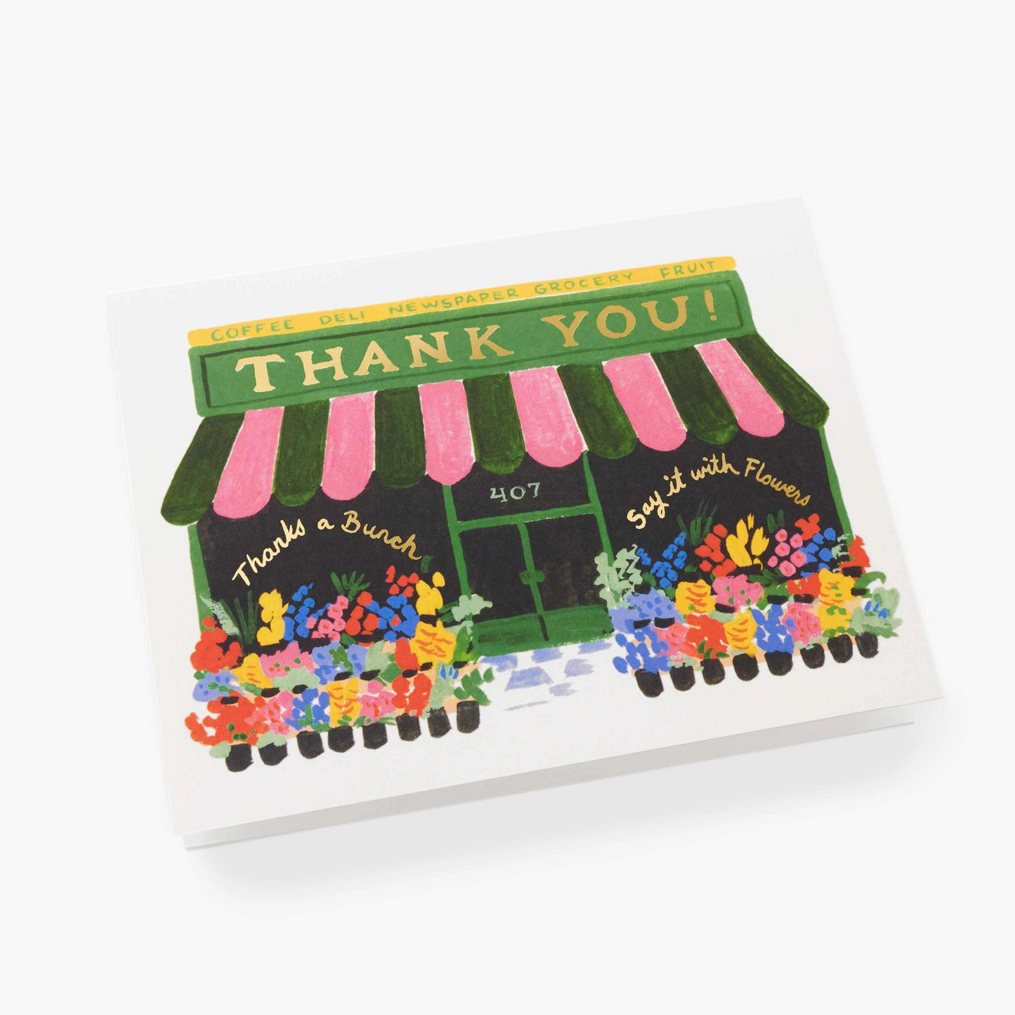 FLOWER SHOP THANK YOU CARD