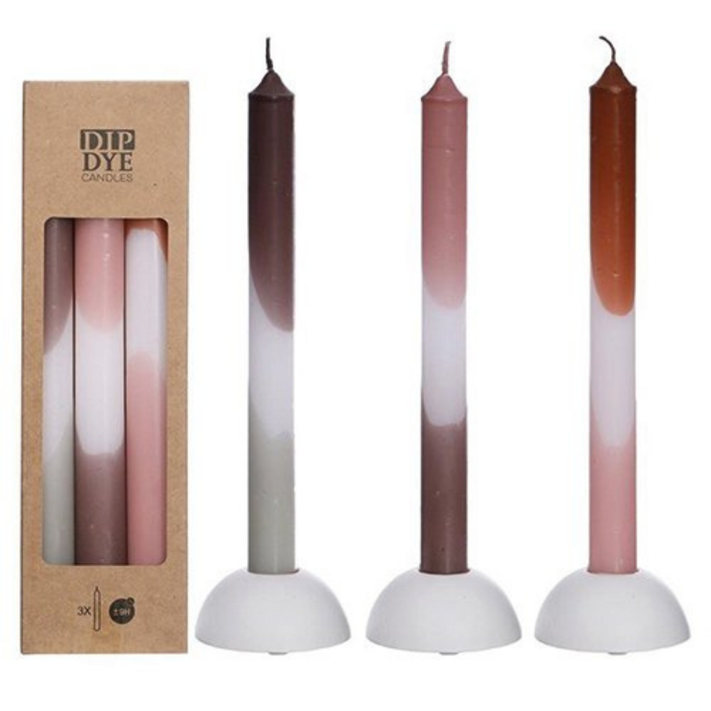 DIP DYE CANDLE SET