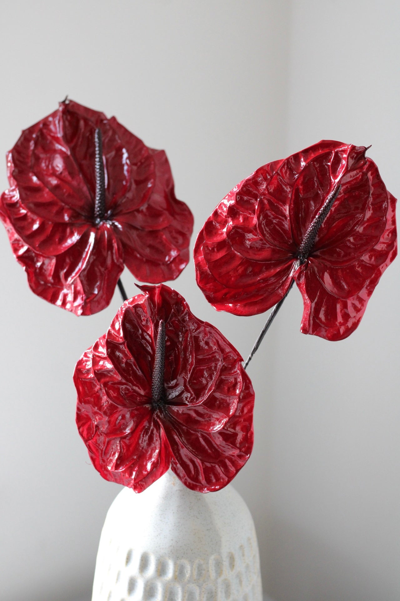 PRESERVED ANTHURIUM - Red