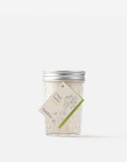 Jam Jar Clover Vegetable Soy Wax Candle