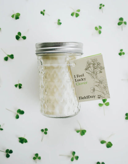 Jam Jar Clover Vegetable Soy Wax Candle