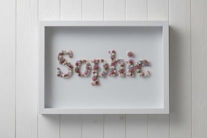 PERSONALISED FLORAL  FRAME
