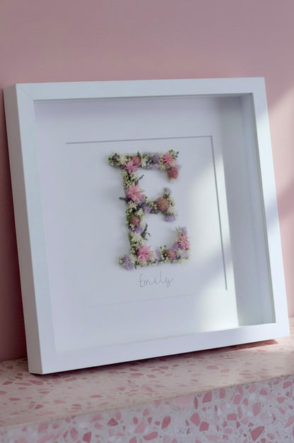 PERSONALISED FLORAL FRAME -35x35cm