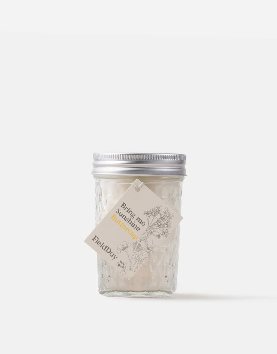 Jam Jar Buttercup Vegetable Soy Wax Candle