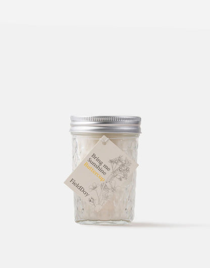 Jam Jar Buttercup Vegetable Soy Wax Candle