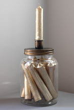 Load image into Gallery viewer, CANDLE STORAGE JAR - ANTIQUE GOLD
